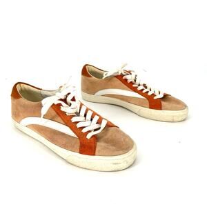 Madewell Sidewalk Sneaker Shoes Suede Leather L5925 Lace Up Women's 8.5